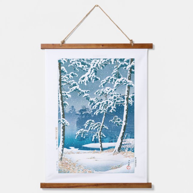 Tapisserie Suspendue ukiyoe - hasui - No.13 Senzoku Pond - (Recto)