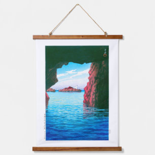 Tapisserie Suspendue ukiyoe - hasui - No.47 Kojaku Cavern, Oga ...