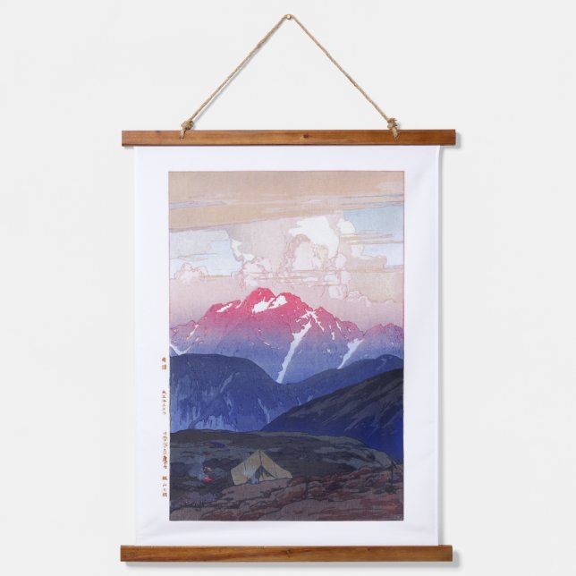 Tapisserie Suspendue ukiyoe - Yoshida - 10 - Matin sur le mont Tsurugi  (Recto)