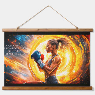 Tapisserie Suspendue Un champion inspirationnel