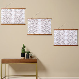 Tapisserie Suspendue Un motif géométrique extensible aux formes diamant