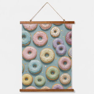 Tapisserie Suspendue Un rêve de donut pastel fantaisiste
