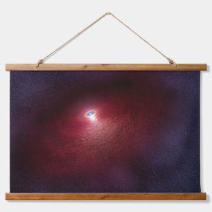 Tapisserie Suspendue Une Étoile De Neutron Avec Un Disque De Poussière