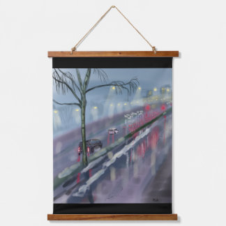 Tapisserie Suspendue Une scène urbaine