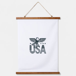 Tapisserie Suspendue USA Eagle Patriotic Desig - Style Etoile et Stripe