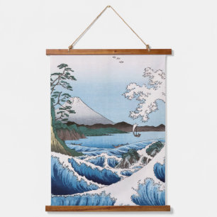 Tapisserie Suspendue Utagawa Hiroshige - Mer au large de Satta, provinc