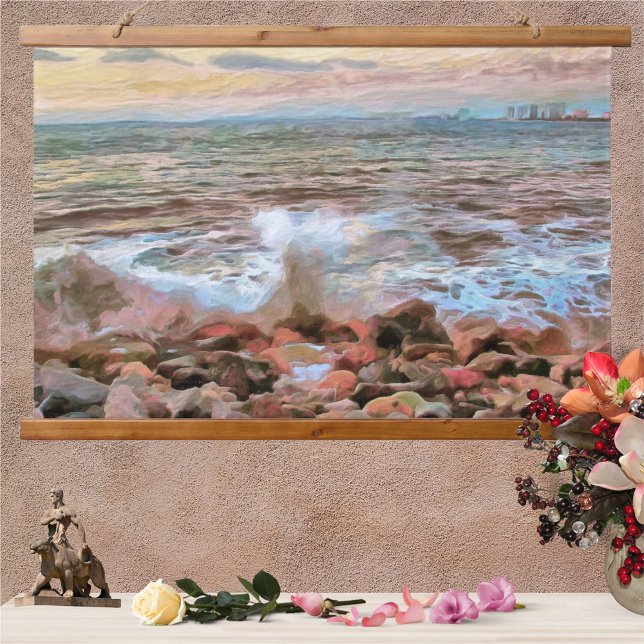 Tapisserie Suspendue Vagues rocheuses 0742 (Créateur téléchargé)