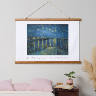 Tapisserie Suspendue Van Gogh Starry Night Gratitude Artistic Uplifting