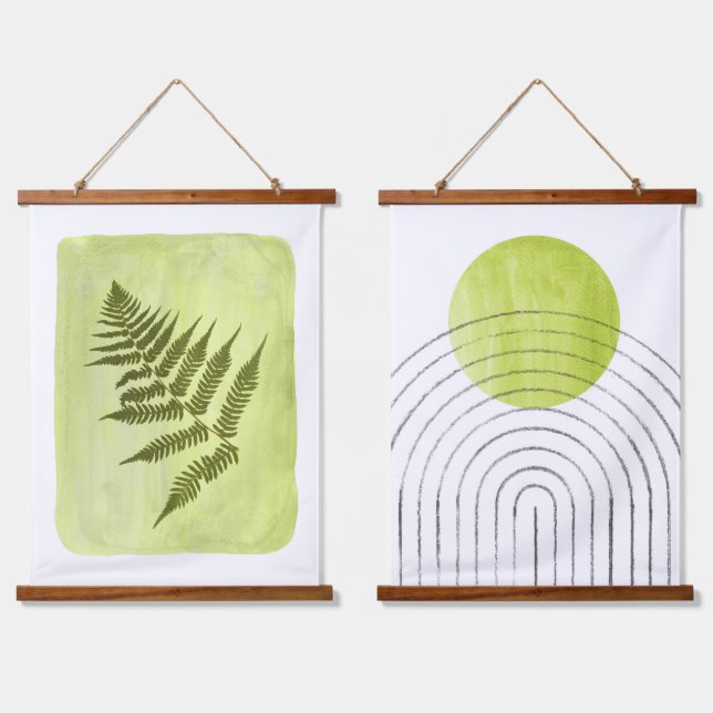 Tapisserie Suspendue Vert chartreuse (Double)