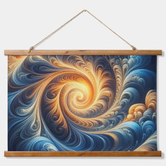 Tapisserie Suspendue Vibrant Spiral Tapestry | Cosmic Flow Wall Art