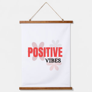 Tapisserie Suspendue Vibrations Positives – Énergie Bonne Florale Inspi