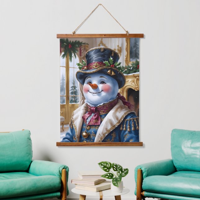 Tapisserie Suspendue Victorian Snowman Christmas Design (Salon)