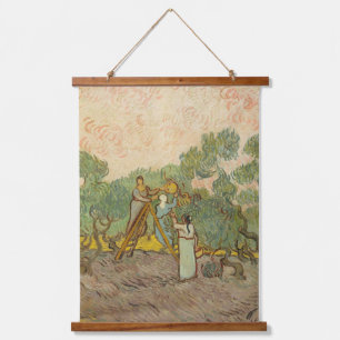 Tapisserie Suspendue Vincent van Gogh - Femmes cueillant des olives