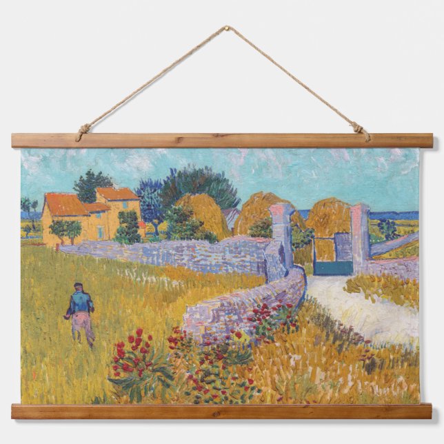 Tapisserie Suspendue Vincent van Gogh - Ferme en Provence (Devant)