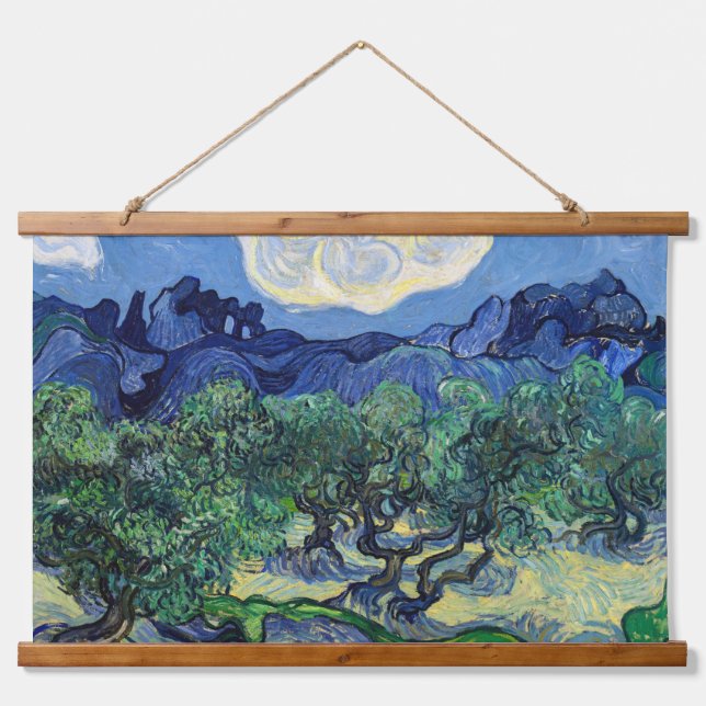 Tapisserie Suspendue Vincent van Gogh - Oliviers aux Alpilles (Devant)