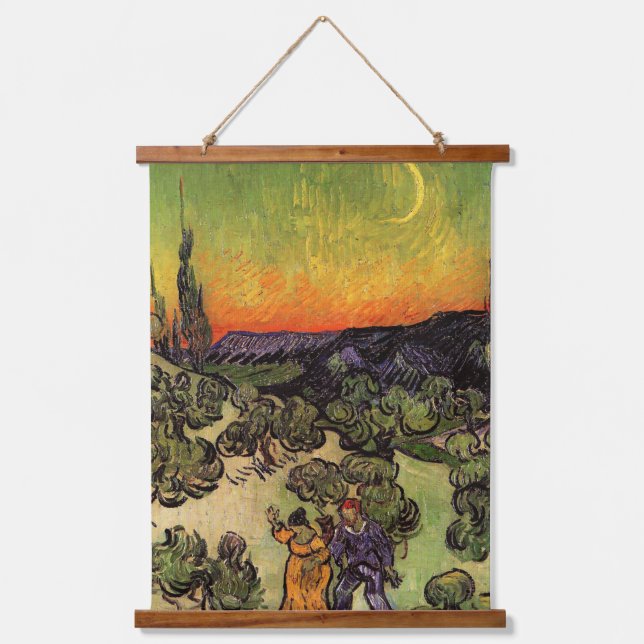 Tapisserie Suspendue Vincent Van Gogh Paysage de Moonlit (Recto)