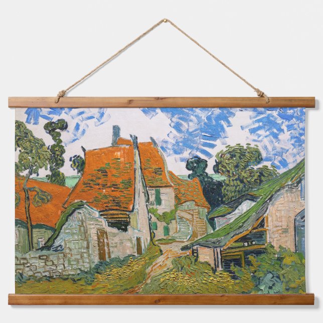 Tapisserie Suspendue Vincent van Gogh - Rue à Auvers-sur-Oise (Devant)