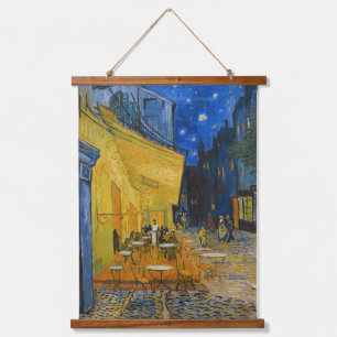Tapisserie Suspendue Vincent van Gogh - Terrasse de café la nuit