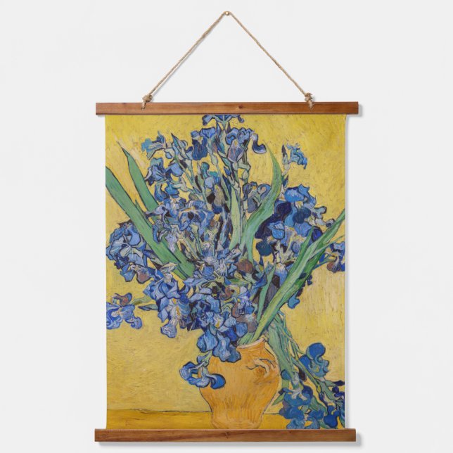 Tapisserie Suspendue Vincent van Gogh - Vase avec Irises (Recto)