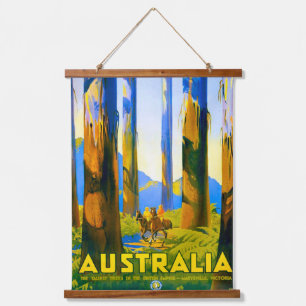 Tapisserie Suspendue Vintage 1930 Percy Trompf Australian Travel Poster