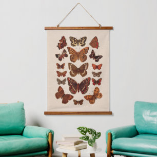 Tapisserie Suspendue Vintage Butterfly