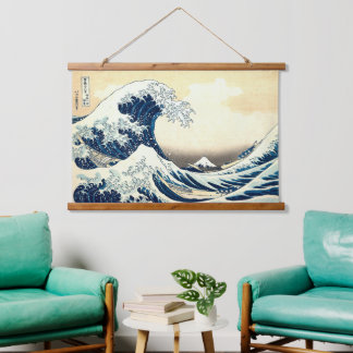 Tapisserie Suspendue Vintage La Grande Vague de Kanagawa