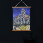 Tapisserie Suspendue Vintage L'église à Auvers-sur-Oise par Van Gogh<br><div class="desc">Une belle reproduction de "L'église d'Auvers-sur-Oise,  Vue depuis le Chevet" créée en 1890 par le célèbre peintre hollandais post-impressionniste Van Gogh. Le tableau a été créé la même année que Van Gogh est mort.</div>