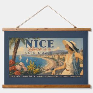 Tapisserie Suspendue Vintage Nice Reine Côte d'Azur