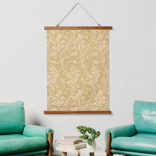 Tapisserie Suspendue Vintage William Morris Arcadia Or Sans Couture