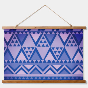 Tapisserie Suspendue Violet Motif d'art tribal simple