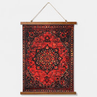 Visage de tapis persan en champ teinté rose