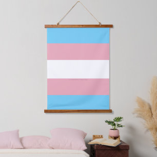 Tapisserie Suspendue Visibilité du drapeau de fierté transgenre de Slip