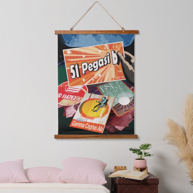 Tapisserie Suspendue Visitez La Première Exoplanète Trouvée À L'Extérie (Chambre à coucher)