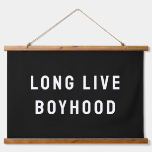 Tapisserie Suspendue Vive Boyhood Boy's Room Salle de jeu Nursery Wall