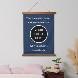 Tapisserie Suspendue Votre logo ici Entreprise Marque moderne