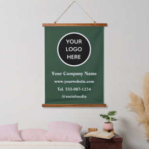 Tapisserie Suspendue Votre logo ici Entreprise Marque moderne