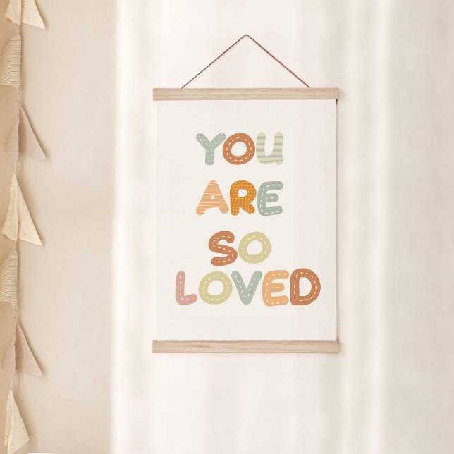 Tapisserie Suspendue Vous êtes si aimé Rainbow Baby Nursery (Créateur téléchargé)