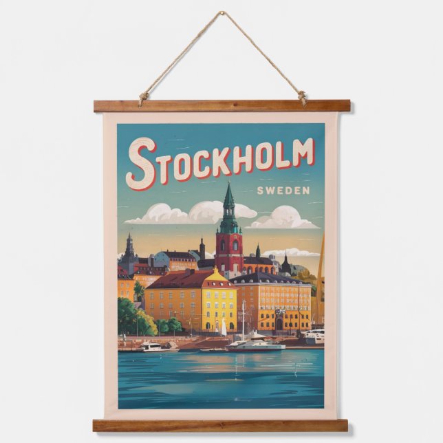 Tapisserie Suspendue voyage en suède à stockholm cadeaux vintages au bo (Recto)