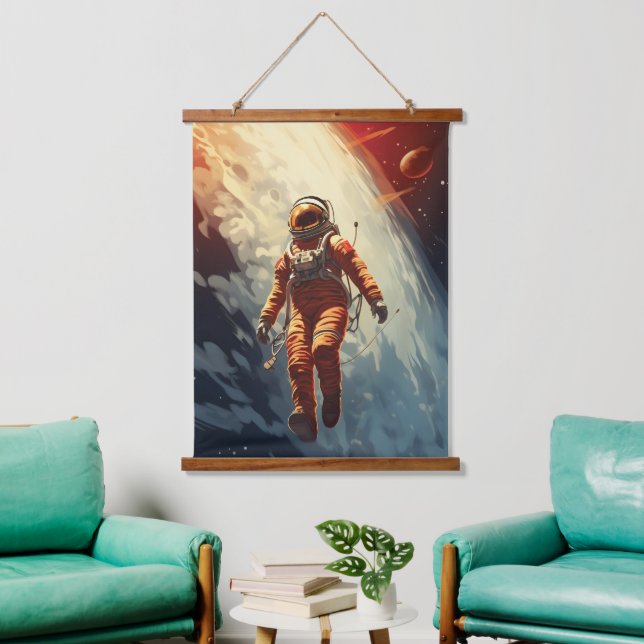 Tapisserie Suspendue Voyage spatial Astronaut (Salon)