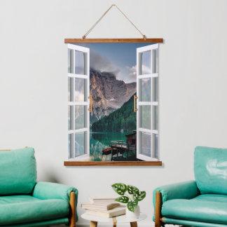 Tapisserie Suspendue Vue du lac House