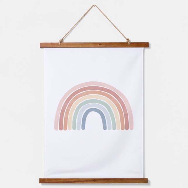 Tapisserie Suspendue Watercolor Rainbow Nursery (Recto)