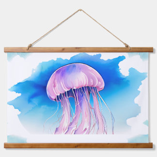 Tapisserie Suspendue Watercolor Series: Jellyfish