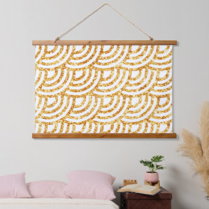 Tapisserie Suspendue Wave Gold Sun Parties scintillant Boho Populaire C