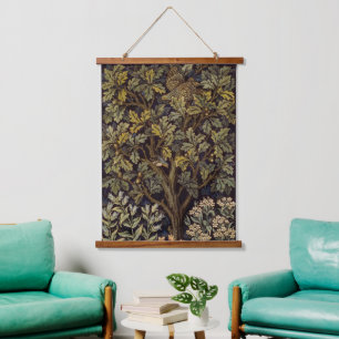 Tapisserie Suspendue William Morris Faisan femelle Arbre Botanique Ois