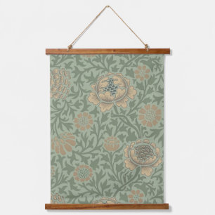 Tapisserie Suspendue William Morris motif floral Grafton vert sauge