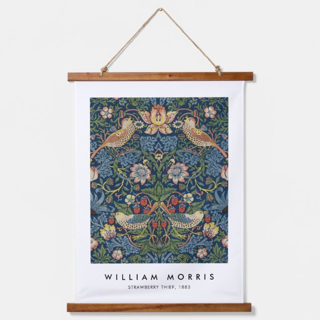 Tapisserie Suspendue William Morris Strawberry Thief (Recto)