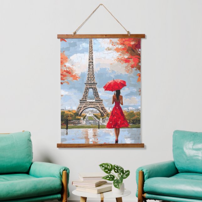 Tapisserie Suspendue Wind Romance Paris Chic Walk (Salon)