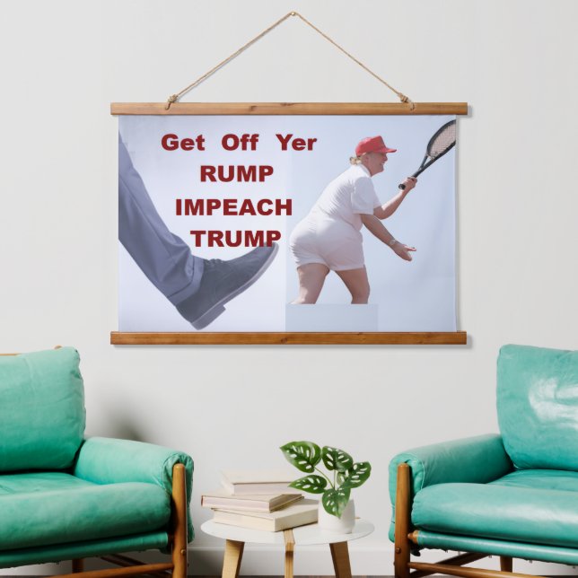 Tapisserie Suspendue Wood Topped Wall Tapestry (Salon)