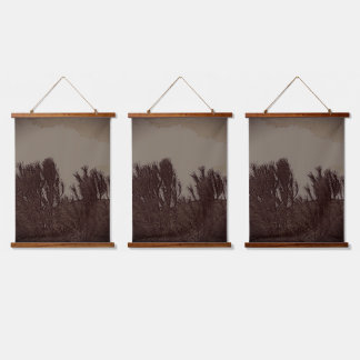 Tapisserie Suspendue Wood Topped Wall Tapestry