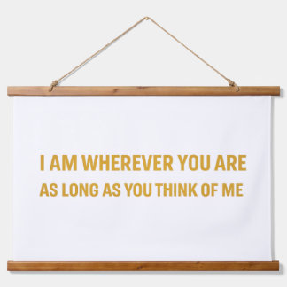 Tapisserie Suspendue Wood Topped Wall Tapestry